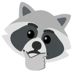Waschbär + nachdenkendes Gesicht