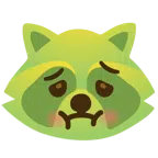 Waschbär + würgendes Gesicht