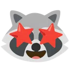 Waschbär + überwältigt