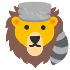 Waschbär + Löwe