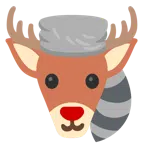 Waschbär + Hirsch