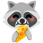 Waschbär + Käsestück