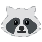 Waschbär + gestricheltes Gesicht