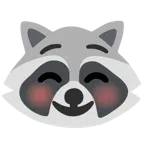 Waschbär + lächelndes Gesicht