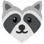 Waschbär + Herz