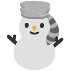 Waschbär + Schneemann ohne Schneeflocken
