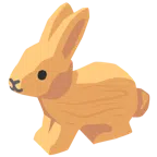 Holz + Hasengesicht