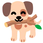 Holz + Hundegesicht