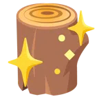Holz + funkelndes Herz