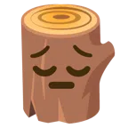 Holz + nachdenkliches Gesicht