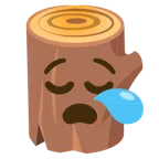 Holz + schläfriges Gesicht