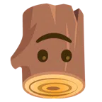 Holz + umgekehrtes Gesicht