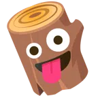 Holz + irres Gesicht
