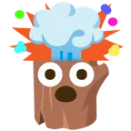 Holz + explodierender Kopf