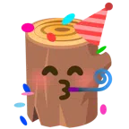 Holz + Partygesicht