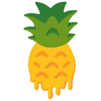 cara derritiéndose + piña