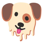 cara derritiéndose + cara de perro