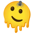 cara derritiéndose + araña