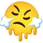 eriyen yüz + burnundan soluyan yüz