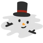 cara derritiéndose + muñeco de nieve