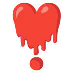 cara derritiéndose + exclamación de corazón