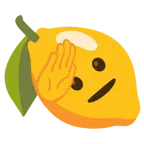 selamlayan yüz + limon