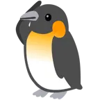 selamlayan yüz + penguen