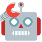 selamlayan yüz + robot