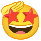 selamlayan yüz + yıldız çarpmış