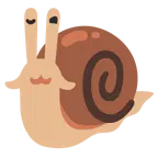 face with peeking eye + snail