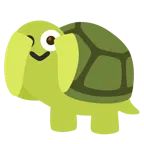 face with peeking eye + turtle