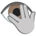 face with peeking eye + eye