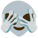 face with peeking eye + alien