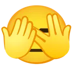 face with peeking eye + expressionless face