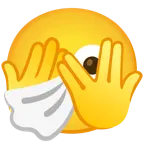 face with peeking eye + sneezing face