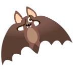 face with peeking eye + bat