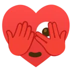 face with peeking eye + heart suit
