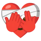 face with peeking eye + mending heart