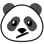 yamuk ağızlı yüz + panda