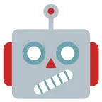 yamuk ağızlı yüz + robot