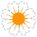 dotted line face + blossom