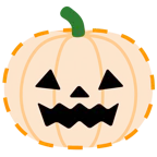 dotted line face + jack-o-lantern