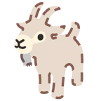 dotted line face + goat