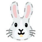dotted line face + rabbit face