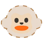 dotted line face + monkey face