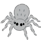 dotted line face + spider