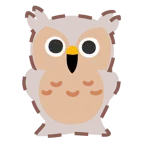 dotted line face + owl