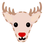 dotted line face + deer