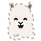 dotted line face + llama