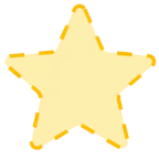 dotted line face + star
